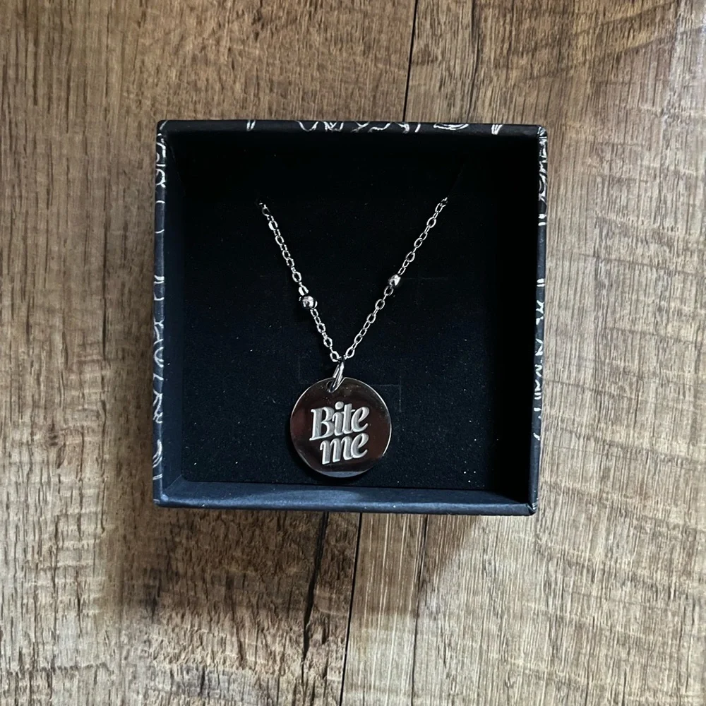 The Bookish Box carnation necklace